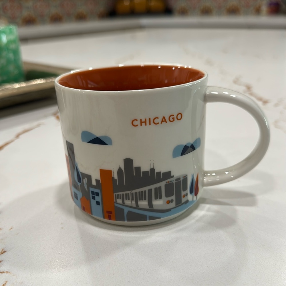 Starbucks "You Are Here" CHICAGO Mug YAH 14oz Collector Cup, no OG box, no chips